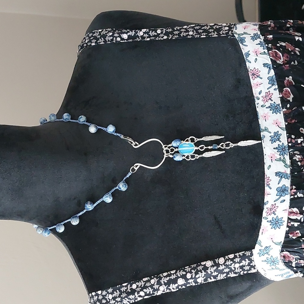 Sodalite Necklace, Gemstone, Handcrafted by Rust Belt Raised